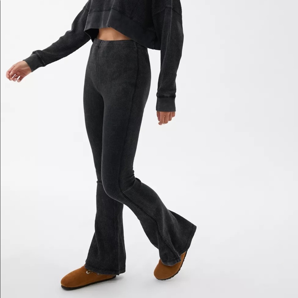 Urban Outfitters Thermal Stretch Flare Pants